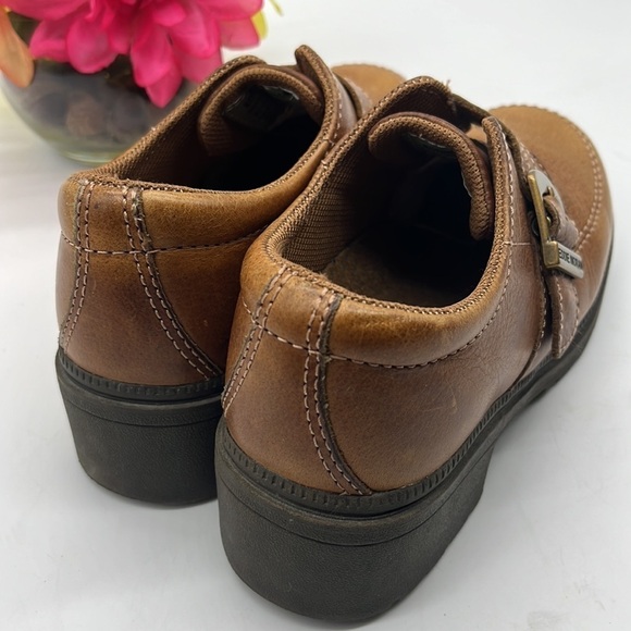 Eddie Moran Brown leather monk Show Sz 6.5 em304. MCL0995B - Picture 3 of 11